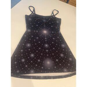 Pumayana Celebrate Consciousness Galaxy Print Womens Dress Large